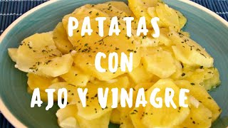 PATATAS a lo POBRE con ajo y vinagre RECETA tradicional [upl. by Retha277]