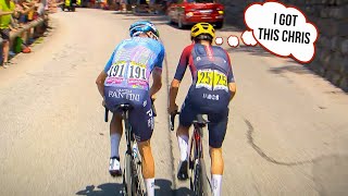 Tom Pidcock amp Chris Froome Epic Battle on Alpe dHuez  Tour de France 2022 Stage 12 [upl. by Gleda]