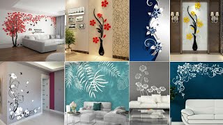 Top 100 wall stickers and wall painting ideas 2024 [upl. by Inohtna]