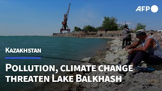 Fears grow as Kazakhstans Lake Balkhash faces pollution and climate threats  AFP [upl. by Ginevra425]