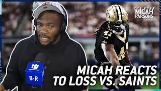 Micah Parsons Reacts to Cowboys Loss to Saints Bryce Young Benching Tuas Future  The Edge S2E4 [upl. by Hyozo]