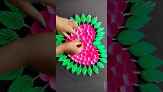 Amazing paper flower wall hanging idea diy homedecor wallhanging craft shorts [upl. by Runkel980]