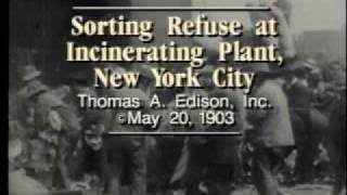 Sorting Refuse at Incinerating Plant New York City 1903 [upl. by Nial]