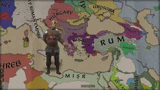 Crusader Kings 3 The 4th Crusade Restoring Byzantium timelapse [upl. by Locke]