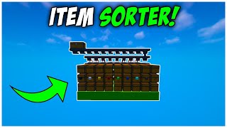 Easiest Automatic Item Sorter Tutorial  Minecraft Java 1206 [upl. by Aryek244]