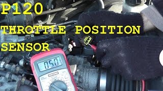 How To Test and Replace the Throttle Position Sensor TPS P0120 [upl. by Obara]