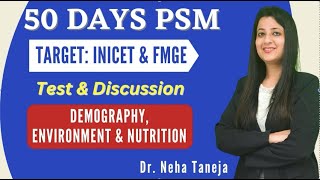 5o Day Psm Demography Environment amp Nutrition neetpg fmge upsc [upl. by Uliram]