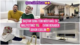 BAŞTAN SONA MÜSTAKİL EV MALİYETİMİZ❓ TOPLAM NE KADAR HARCADIK EVİMİ BERABER DEKOR EDELİM [upl. by Stig]