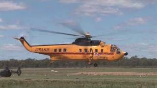 DSE Helicopter for Victorian Flood Relief at Bendigo [upl. by Romy161]