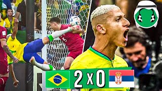 ♫ QUE GOLAÇO BRASIL ESTREIA COM SHOW DE RICHARLISON 🔥  Paródia Vento Forte  MC Jacaré [upl. by Bina593]