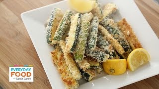 Baked Panko Parmesan Crusted Zucchini Fries  Everyday Food with Sarah Carey [upl. by Sergent247]