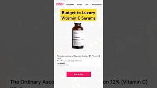 Budget to Luxury Vitamin C Serums vitaminc serums shorts drniveditadadu [upl. by Cannice]