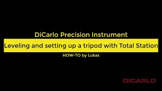 Setting up a Total Station on a tripod and tribrach [upl. by Boyden]