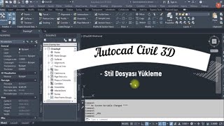 AutoCAD Civil 3Dde Stil Dosyası ve DWT Dosyası Yükleme Rehberi  autocadcivil3d autocad [upl. by Sally]