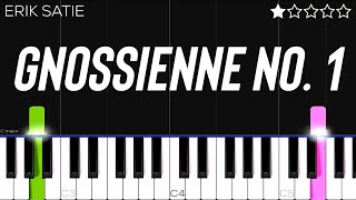 Erik Satie  Gnossienne No 1  EASY Piano Tutorial [upl. by Ardna]