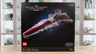 LEGO Star Wars 75367 UCS VENATORCLASS REPUBLIC ATTACK CRUISER Review 2023 [upl. by Kopp828]