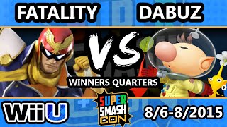 SSC  SWS  Fatality Captain Falcon Vs VQ iQHQ  Dabuz Olimar SSB4 WQ  Smash Wii U  Smash 4 [upl. by Virgilia]