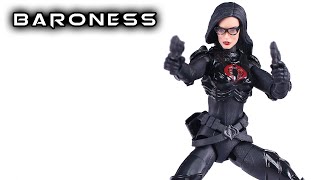 GI Joe Classified Series BARONESS Walmart Exclusive Retro Action Figure Review [upl. by Sokcin627]