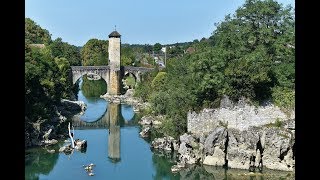 Orthez  Le pont vieux  Bearn  Région nouvelle Aquitaine  France [upl. by Aryhs]