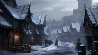 Dark Medieval Winter Music – Village of Winter Night Medieval Fantasy Music Fantasy Celtic [upl. by Enait]