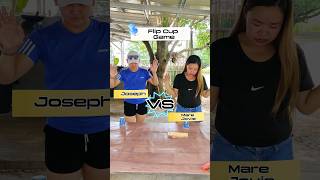 Flip Cup Game Joseph VS Mare Jovie Enjoy Challenge Accepted [upl. by Ssej]