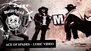 Motörhead – Ace Of Spades Lyrics Video [upl. by Kellda]