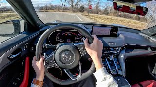 2024 Acura TLX Type S  POV Test Drive Binaural Audio [upl. by Naujal907]