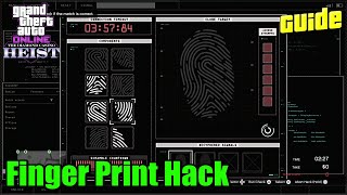 GTA 5 ONLINE  Diamond Casino Heist Fingerprint Hacking Guide [upl. by Slavic]