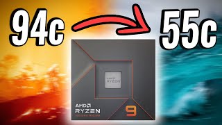 From 94 To 55 Degrees Celsius Make your Ryzen 9 7950X the BEST [upl. by Iosep851]