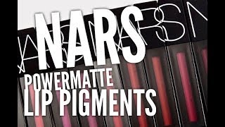 NEW SHADES  NARS POWERMATTE LIP PIGMENT DRAGON GIRL and BAD GUY [upl. by Ydissak]