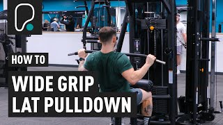 How To Do A Wide Grip Lat Pulldown [upl. by Asilrahc]