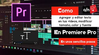 Cómo Hacer TÍTULOS TEXTOS y GRÁFICOS en Premiere Pro  Tutorial en Español [upl. by Erdnassac]