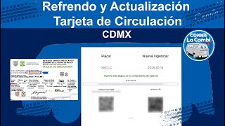 Cómo actualizar mi tarjeta de circulación Cdmx refrendo 2023 [upl. by Narik]