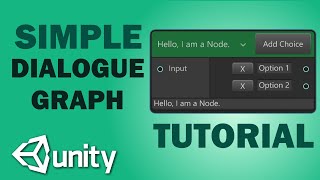 UNITY DIALOGUE GRAPH TUTORIAL  Setup [upl. by Bello]