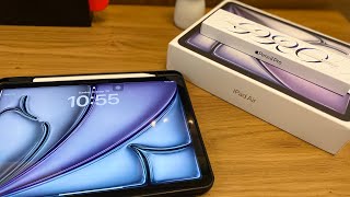 IPAD AIR 6🍏 11” unboxing 📦 space gray 🩶🩶  Apple Pencil Pro amp accessories ✏️📦 ipad apple [upl. by Wolpert]