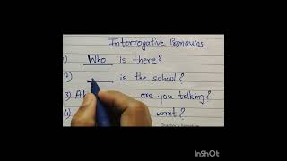 interrogative pronouns examples  who which  whatwhom [upl. by Jovitta567]