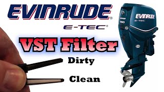 Evinrude ETEC VST Filter Maintenance  3 Year 300 Hour Service [upl. by Nabroc]