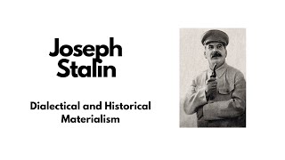 Joseph Stalin  Dialectical and Historical Materialism 1938 [upl. by Neeroc543]