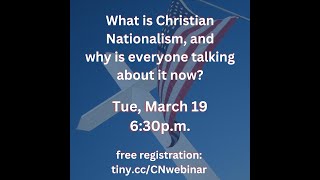 quotWhat is Christian Nationalism and why is everyone talking about itquot presentation [upl. by Tnecnev]