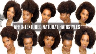 10 QUICK amp EASY HAIRSTYLES ON 4B4C NATURAL HAIR [upl. by Ydnolem]