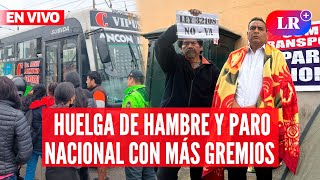 TRANSPORTISTAS huelga de hambre y PARO NACIONAL con más gremios  EnVivoLR [upl. by Alleyn]