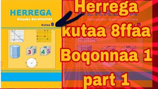 Herrega Kutaa 8 Boqonnaa 1  part 1 [upl. by Kieffer81]