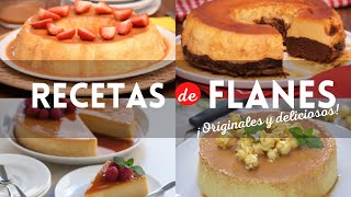 4 recetas de FLANES ORIGINALES y deliciosos para preparar fácilmente en casa  Cocina Vital [upl. by Sahc132]