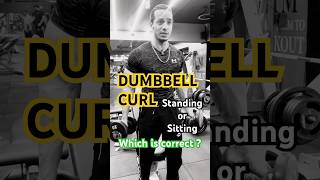 Dumbbell Curl Correct position shorts youtubeshorts biceps [upl. by Kingsly]