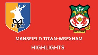 Mansfield Town VS Wrexham FA CUP First Round Highlights wxmafc [upl. by Coppins]