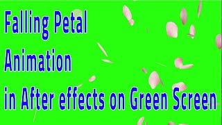 Falling Petal Animation Tutorial in after effects with No plugin [upl. by Silrac]