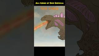 EVOLUTION of SHIN GODZILLA  All forms shorts shingodzilla godzilla [upl. by Emilie]