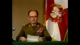 Ogłoszenie Stanu Wojennego  Wojciech Jaruzelski 13121981 [upl. by Rothwell]