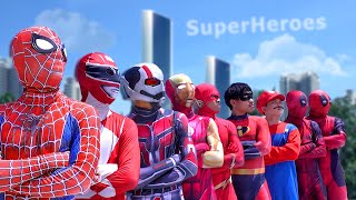 WTH  SpiderMan amp Many RED Superheroes In 1 House   Who is The Strongest [upl. by Erickson]