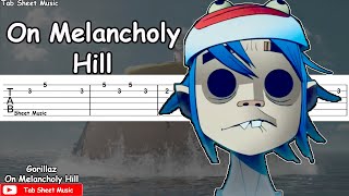 Gorillaz  On Melancholy Hill Guitar Tutorial [upl. by Vogele]